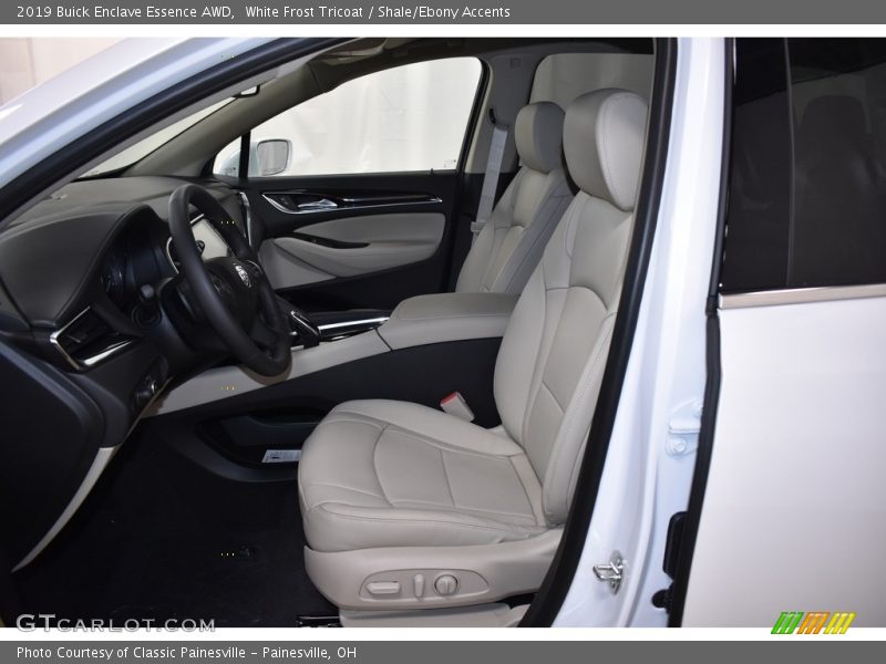 White Frost Tricoat / Shale/Ebony Accents 2019 Buick Enclave Essence AWD