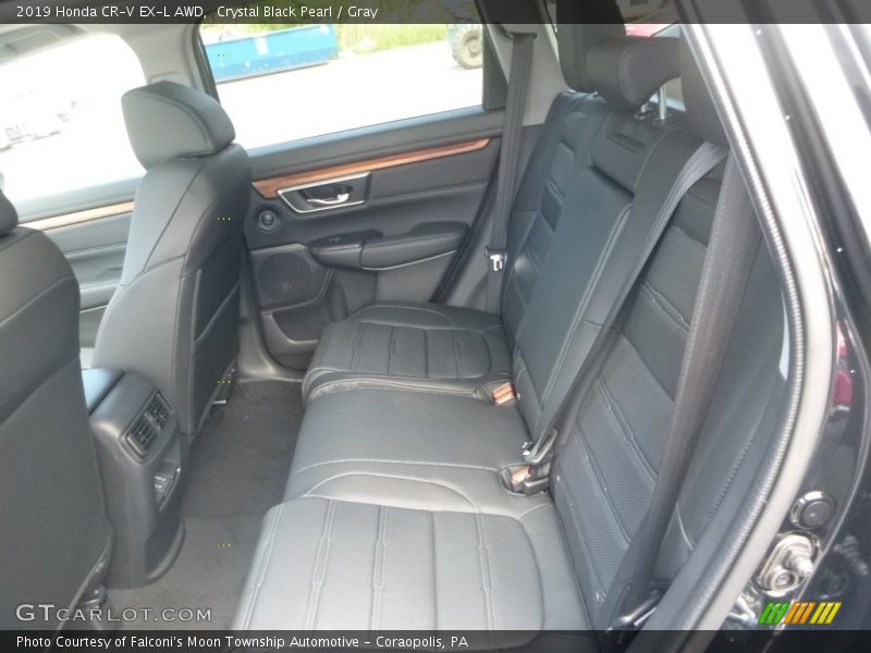 Crystal Black Pearl / Gray 2019 Honda CR-V EX-L AWD