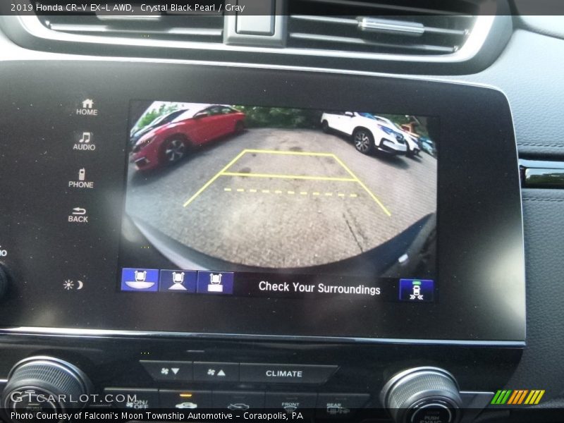 Crystal Black Pearl / Gray 2019 Honda CR-V EX-L AWD