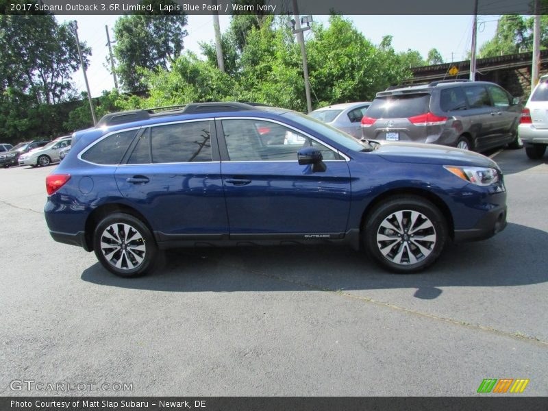 Lapis Blue Pearl / Warm Ivory 2017 Subaru Outback 3.6R Limited