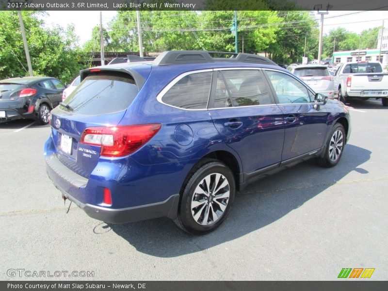 Lapis Blue Pearl / Warm Ivory 2017 Subaru Outback 3.6R Limited