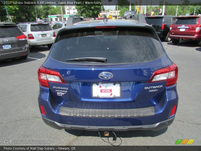 Lapis Blue Pearl / Warm Ivory 2017 Subaru Outback 3.6R Limited
