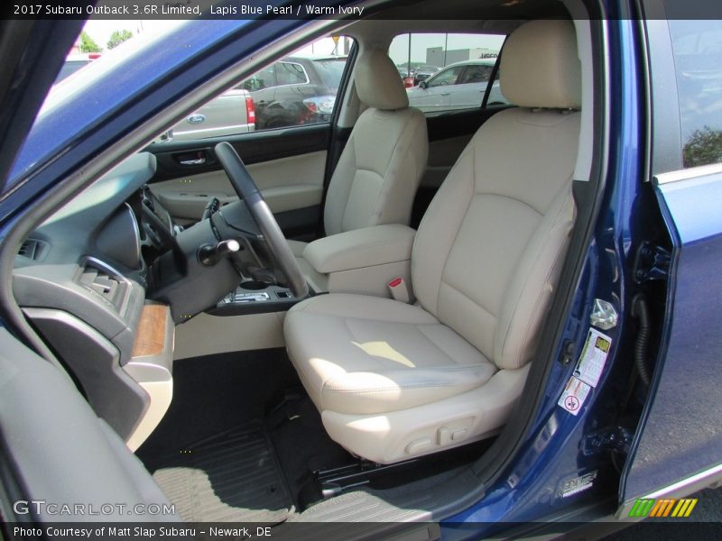 Lapis Blue Pearl / Warm Ivory 2017 Subaru Outback 3.6R Limited