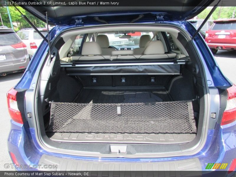 Lapis Blue Pearl / Warm Ivory 2017 Subaru Outback 3.6R Limited