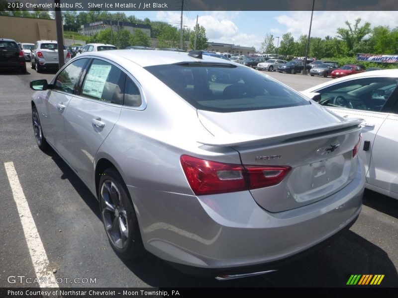 Silver Ice Metallic / Jet Black 2019 Chevrolet Malibu RS