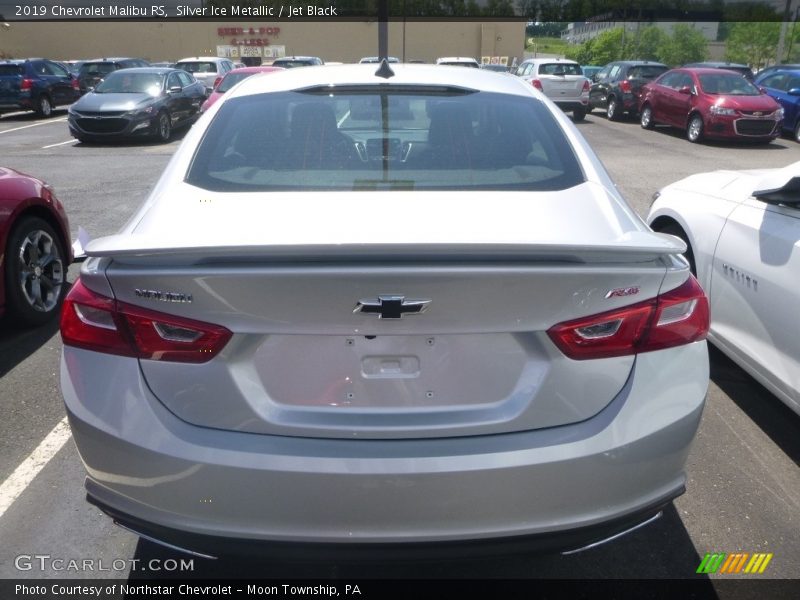 Silver Ice Metallic / Jet Black 2019 Chevrolet Malibu RS