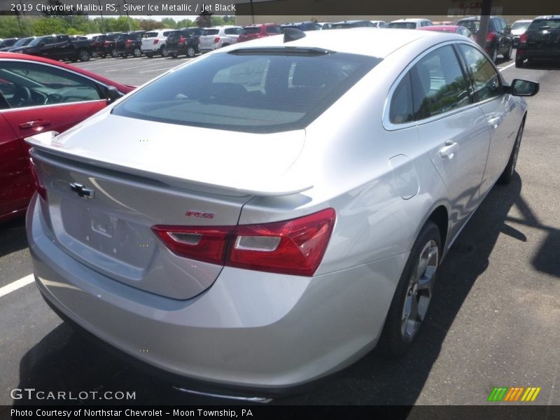 Silver Ice Metallic / Jet Black 2019 Chevrolet Malibu RS