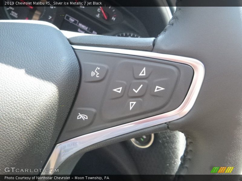 Silver Ice Metallic / Jet Black 2019 Chevrolet Malibu RS