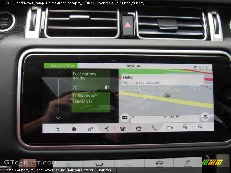 Navigation of 2019 Range Rover Autobiography