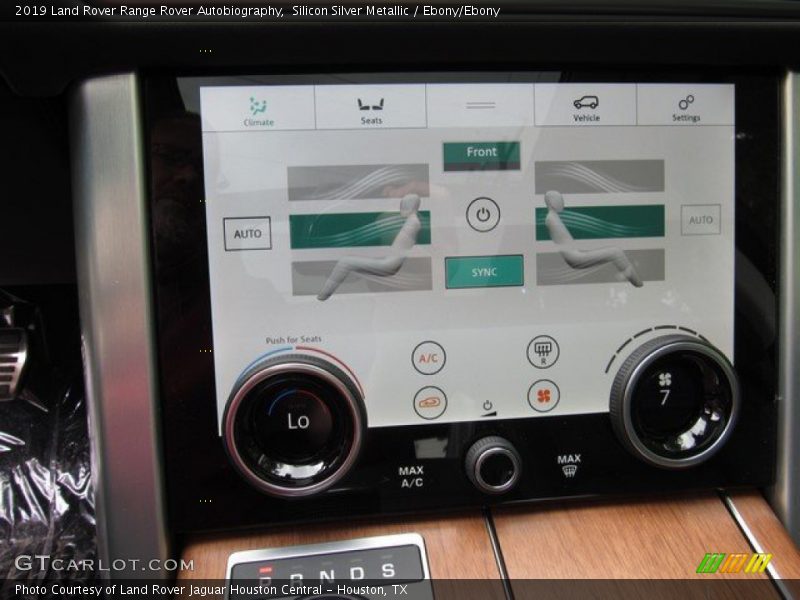Controls of 2019 Range Rover Autobiography