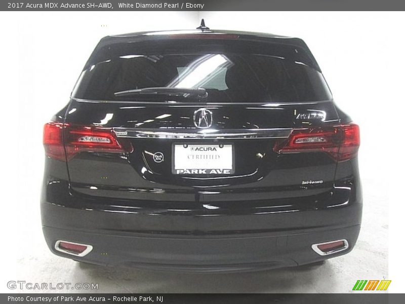 White Diamond Pearl / Ebony 2017 Acura MDX Advance SH-AWD