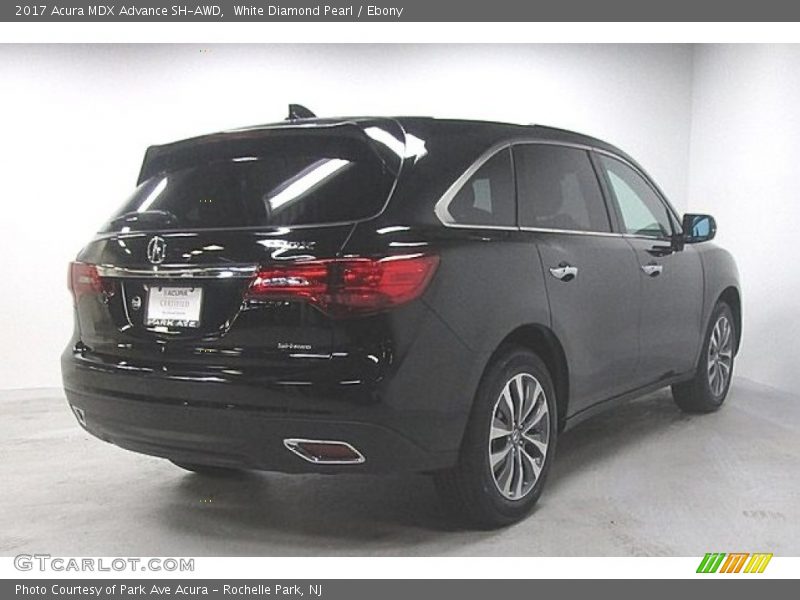White Diamond Pearl / Ebony 2017 Acura MDX Advance SH-AWD