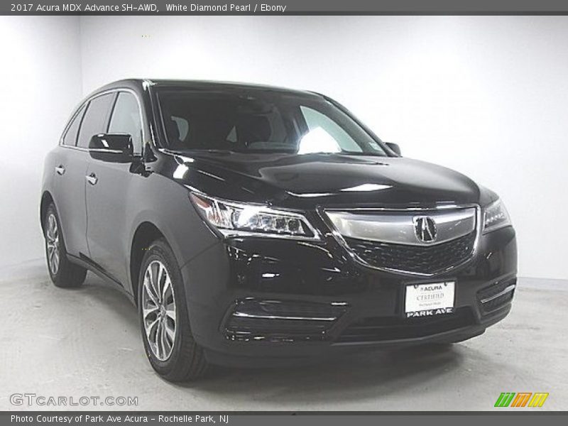 White Diamond Pearl / Ebony 2017 Acura MDX Advance SH-AWD