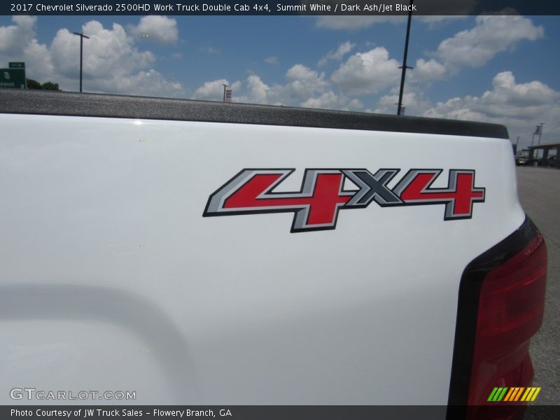 Summit White / Dark Ash/Jet Black 2017 Chevrolet Silverado 2500HD Work Truck Double Cab 4x4
