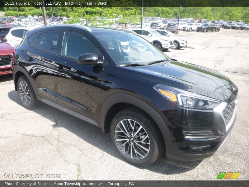 Black Noir Pearl / Black 2019 Hyundai Tucson SEL AWD