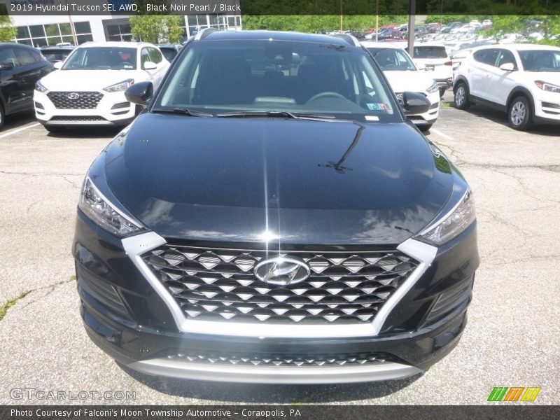 Black Noir Pearl / Black 2019 Hyundai Tucson SEL AWD