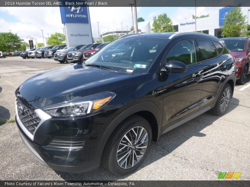 Black Noir Pearl / Black 2019 Hyundai Tucson SEL AWD