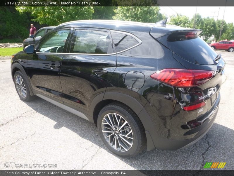 Black Noir Pearl / Black 2019 Hyundai Tucson SEL AWD