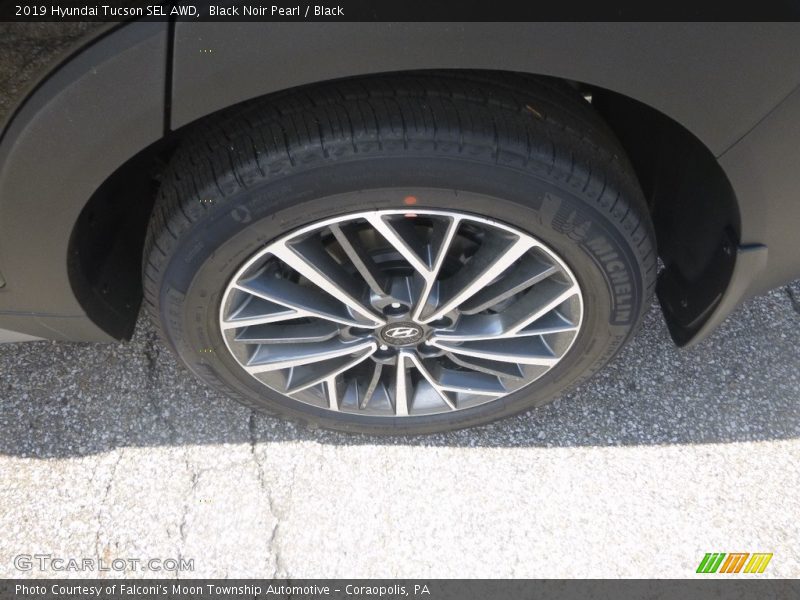 Black Noir Pearl / Black 2019 Hyundai Tucson SEL AWD