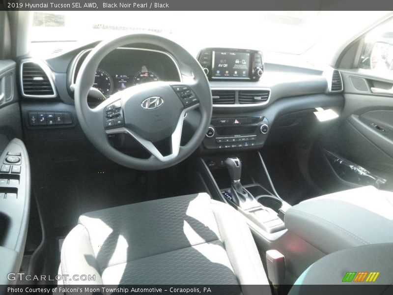 Black Noir Pearl / Black 2019 Hyundai Tucson SEL AWD