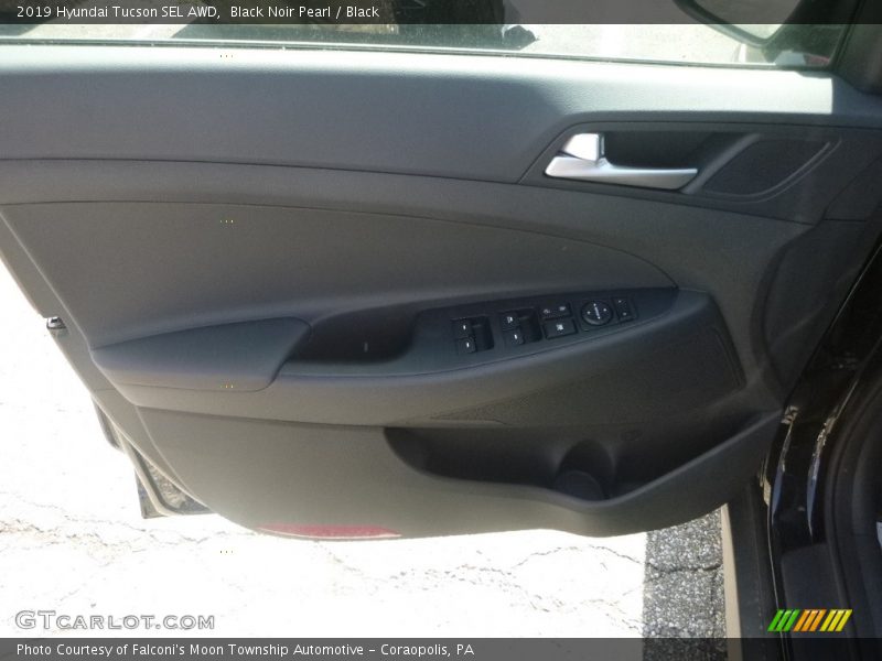 Black Noir Pearl / Black 2019 Hyundai Tucson SEL AWD