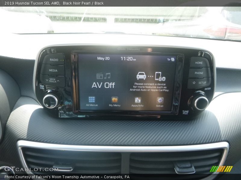 Black Noir Pearl / Black 2019 Hyundai Tucson SEL AWD