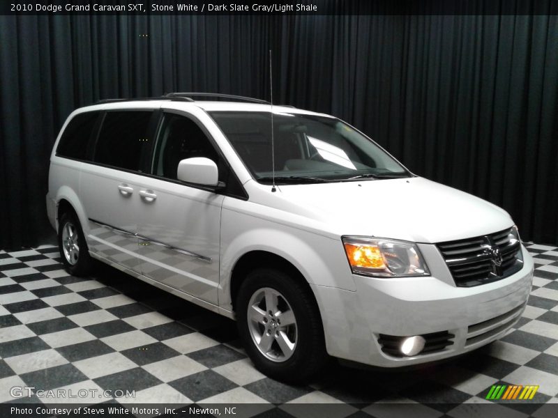 Stone White / Dark Slate Gray/Light Shale 2010 Dodge Grand Caravan SXT