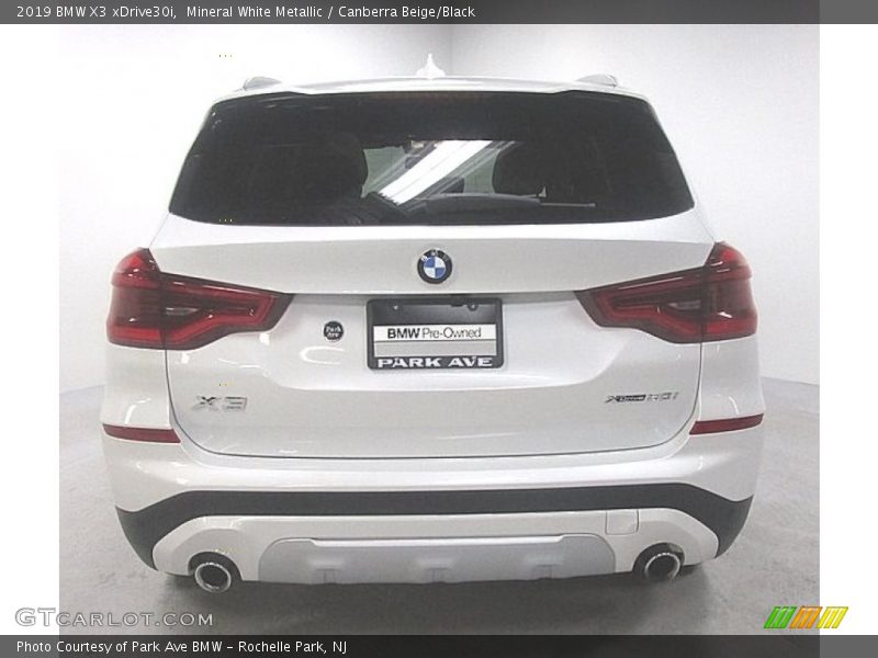 Mineral White Metallic / Canberra Beige/Black 2019 BMW X3 xDrive30i