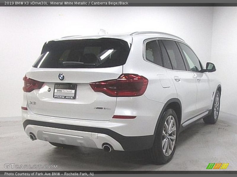 Mineral White Metallic / Canberra Beige/Black 2019 BMW X3 xDrive30i
