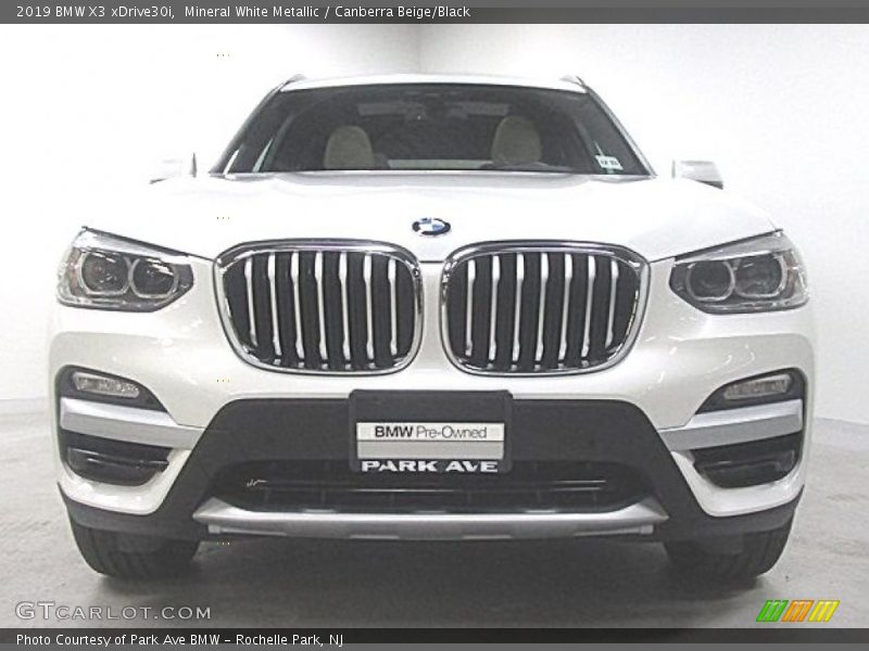 Mineral White Metallic / Canberra Beige/Black 2019 BMW X3 xDrive30i