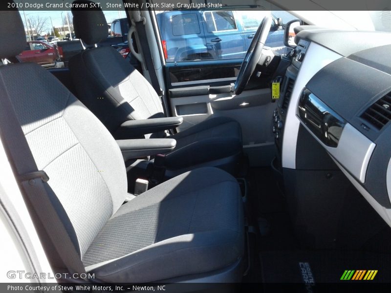 Stone White / Dark Slate Gray/Light Shale 2010 Dodge Grand Caravan SXT