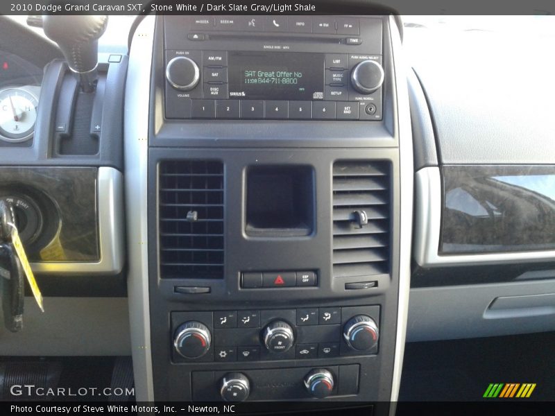 Stone White / Dark Slate Gray/Light Shale 2010 Dodge Grand Caravan SXT