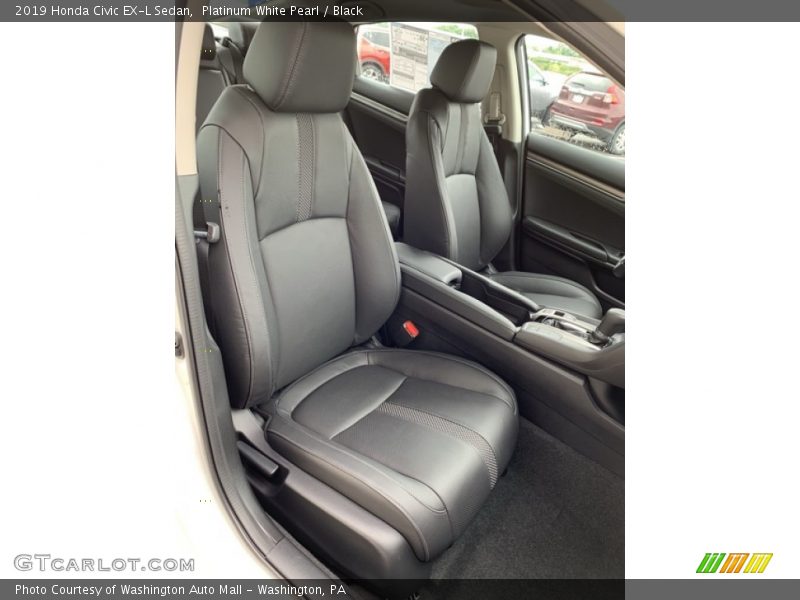 Front Seat of 2019 Civic EX-L Sedan