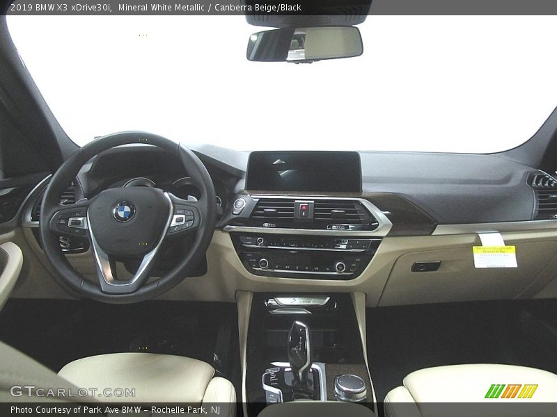 Mineral White Metallic / Canberra Beige/Black 2019 BMW X3 xDrive30i