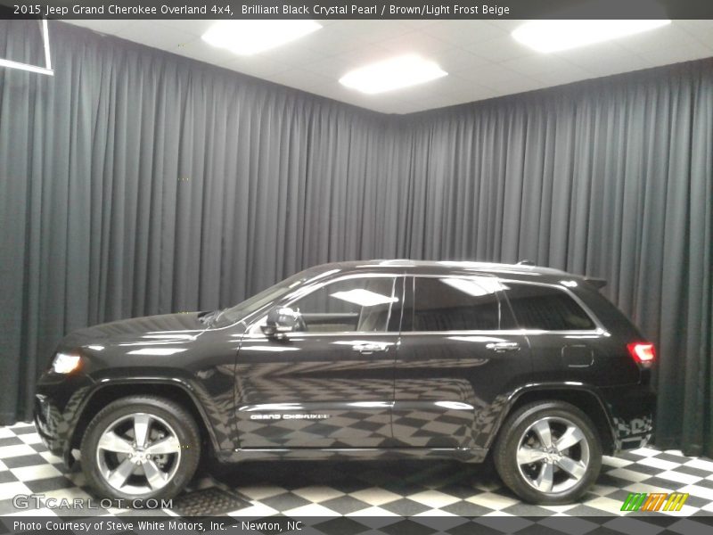 Brilliant Black Crystal Pearl / Brown/Light Frost Beige 2015 Jeep Grand Cherokee Overland 4x4