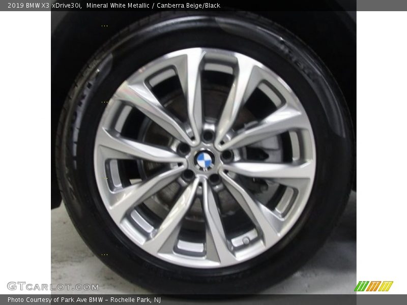 Mineral White Metallic / Canberra Beige/Black 2019 BMW X3 xDrive30i