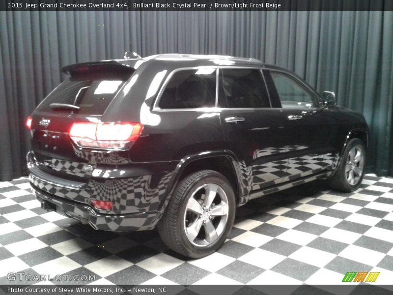 Brilliant Black Crystal Pearl / Brown/Light Frost Beige 2015 Jeep Grand Cherokee Overland 4x4