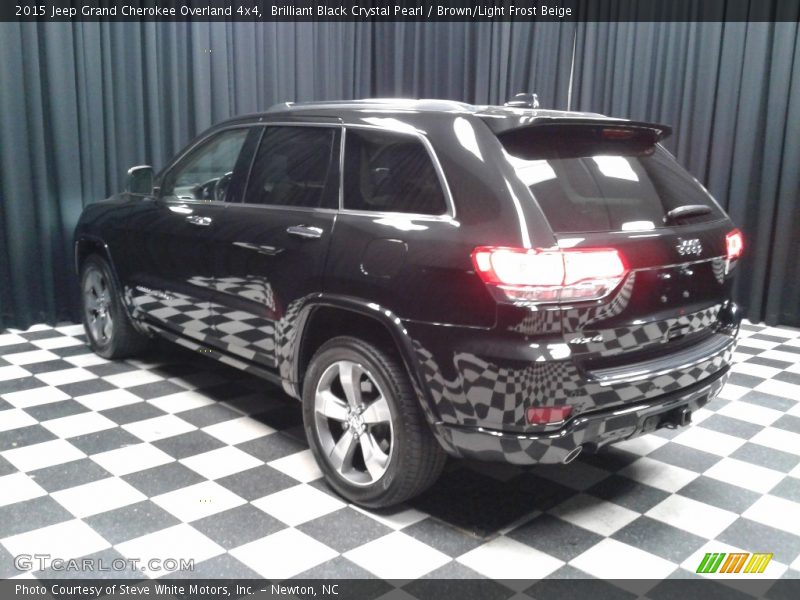 Brilliant Black Crystal Pearl / Brown/Light Frost Beige 2015 Jeep Grand Cherokee Overland 4x4