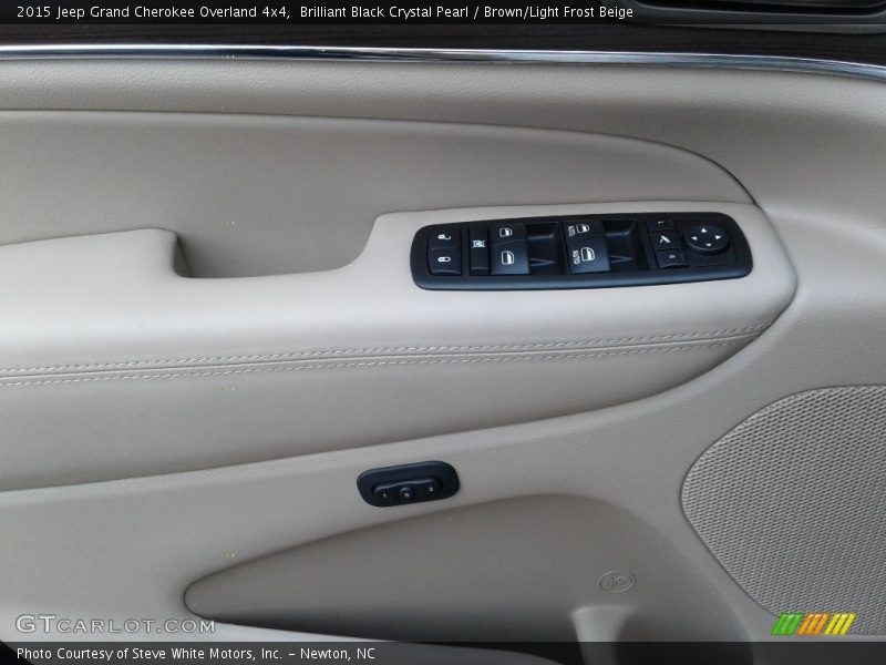 Brilliant Black Crystal Pearl / Brown/Light Frost Beige 2015 Jeep Grand Cherokee Overland 4x4