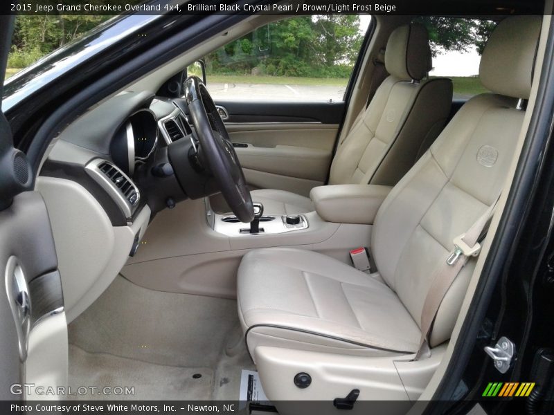 Brilliant Black Crystal Pearl / Brown/Light Frost Beige 2015 Jeep Grand Cherokee Overland 4x4