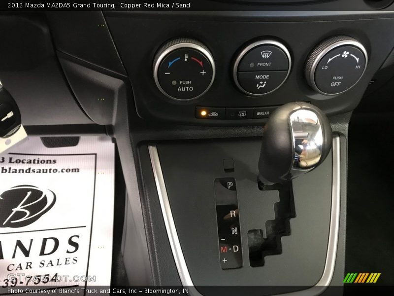 Copper Red Mica / Sand 2012 Mazda MAZDA5 Grand Touring