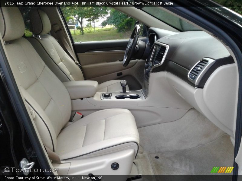 Brilliant Black Crystal Pearl / Brown/Light Frost Beige 2015 Jeep Grand Cherokee Overland 4x4