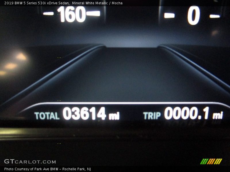 Mineral White Metallic / Mocha 2019 BMW 5 Series 530i xDrive Sedan