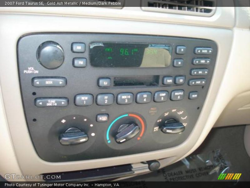 Gold Ash Metallic / Medium/Dark Pebble 2007 Ford Taurus SE