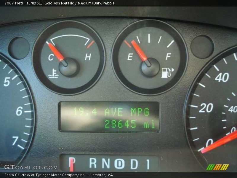 Gold Ash Metallic / Medium/Dark Pebble 2007 Ford Taurus SE