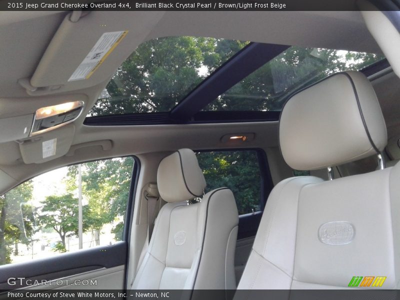 Brilliant Black Crystal Pearl / Brown/Light Frost Beige 2015 Jeep Grand Cherokee Overland 4x4