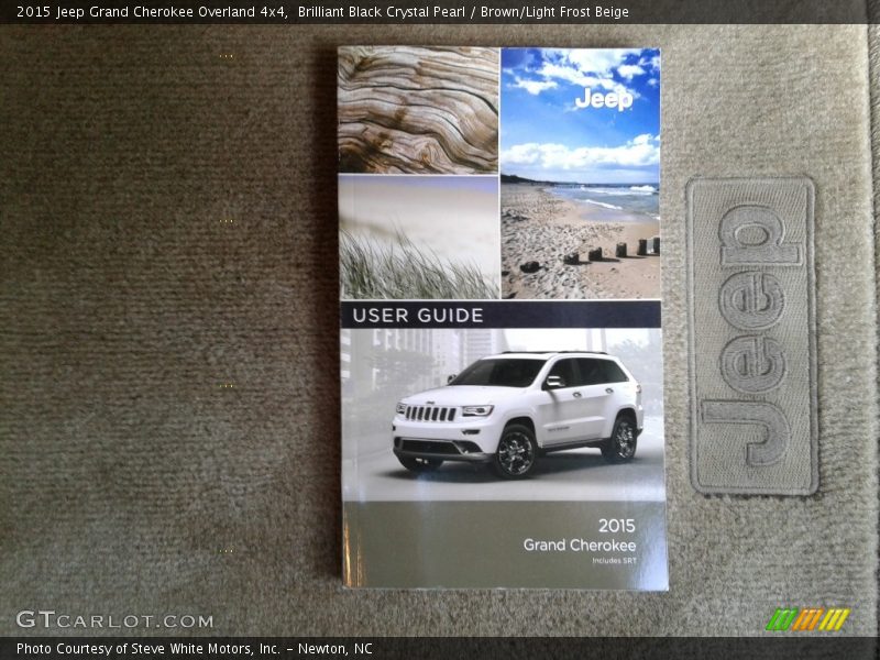 Brilliant Black Crystal Pearl / Brown/Light Frost Beige 2015 Jeep Grand Cherokee Overland 4x4