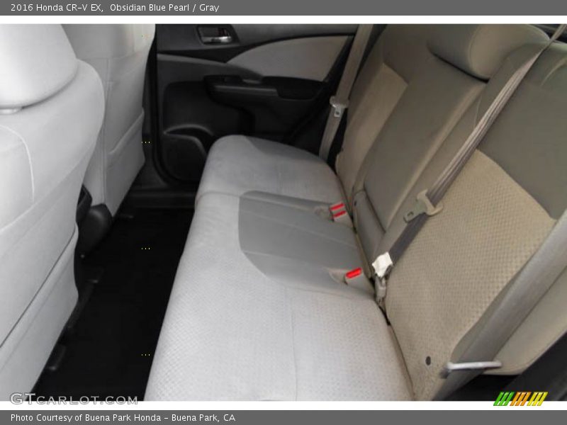 Obsidian Blue Pearl / Gray 2016 Honda CR-V EX