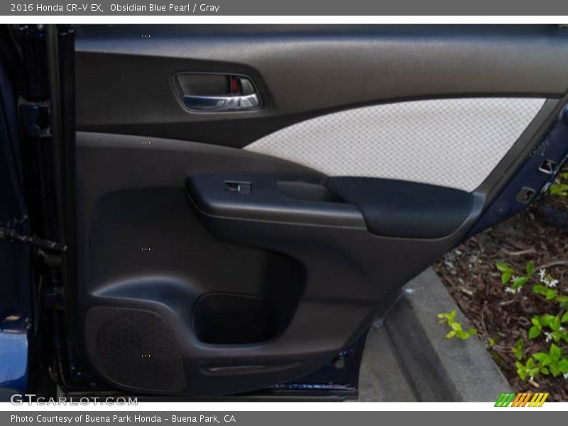 Obsidian Blue Pearl / Gray 2016 Honda CR-V EX