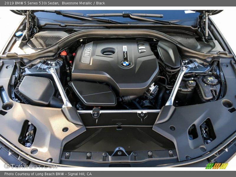 Bluestone Metallic / Black 2019 BMW 5 Series 530i Sedan